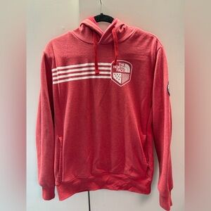 The North Face Red Hoodie men’s or women’s